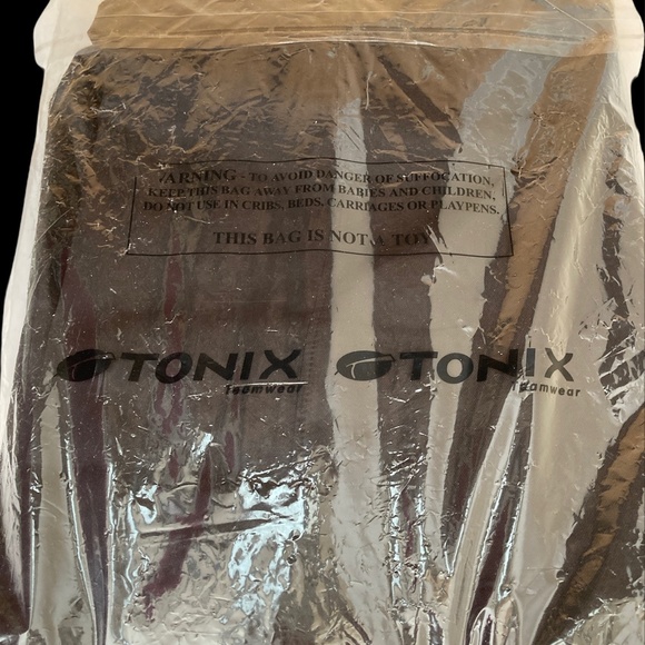 Tonix Black Water/Wind Resistant Sports Athletic Warm Up Pant Bolt 1088 Sz L - Picture 10 of 15